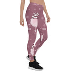 Scotstee Shop - Christmas Scandinavian Purple Pattern Women Christmas Leggings