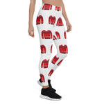 Scotstee Shop - Christmas Ugly Sweater Red White Fun Pattern Women Christmas Leggings