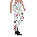 Scotstee Shop - Christmas Unisex Santa Claus Snowflake Moose Christmas Trees Women Christmas Leggings