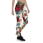 Mother's Day Gift, Mother's Day Leggings Abstract Solid Flowers Arrangement Women's Leggings