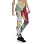 Mother's Day Gift, Mother's Day Leggings Anemone Carnation Roses Women's Leggings
