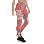 Mother's Day Gift, Mother's Day Leggings Bed of Roses Flower Women's Leggings