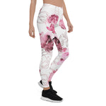 Mother's Day Gift, Mother's Day Leggings Blush Pink Romantic Watercolor Roses Women's Leggings