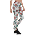 Mother's Day Gift, Mother's Day Leggings Christmas Roses Berries Floral Women's Leggings