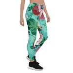 Mother's Day Gift, Mother's Day Leggings Colorful Roses & Flowers Garden Women's Leggings