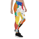 Mother's Day Gift, Mother's Day Leggings Colorful Spring Floral Women's Leggings