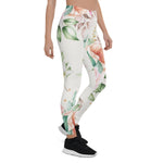 Mother's Day Gift, Mother's Day Leggings Floral Pattern Pink Rose Women's Leggings