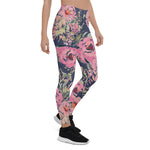 Mother's Day Gift, Mother's Day Leggings Floral Watercolor Botanicals Flower Women's Leggings