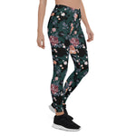Mother's Day Gift, Mother's Day Leggings Garden Flower Rose Pattern Women's Leggings