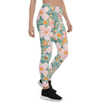 Mother's Day Gift, Mother's Day Leggings Gouache seamless Spring Flower pattern Women's Leggings