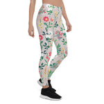 Mother's Day Gift, Mother's Day Leggings Pretty Flower Watercolor Floral Botanical Women's Leggings