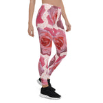 Mother's Day Gift, Mother's Day Leggings RosaCartoonus Romantic Watercolor Roses Women's Leggings