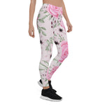 Mother's Day Gift, Mother's Day Leggings Rose Floral Pattern Women's Leggings