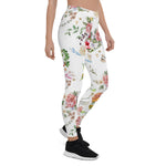 Mother's Day Gift, Mother's Day Leggings Rose Pink Elegant Floral Watercolor Women's Leggings