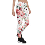 Mother's Day Gift, Mother's Day Leggings Spring Flowers and Leaves Women's Leggings