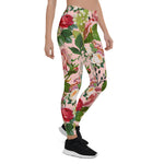 Mother's Day Gift, Mother's Day Leggings Vintage Botanical Floral Rose Gadern Women's Leggings