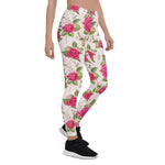 Mother's Day Gift, Mother's Day Leggings Vintage Floral Rose Garden Women's Leggings