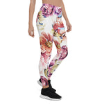 Mother's Day Gift, Mother's Day Leggings Vintage Pink Coral Elegant Roses Floral Women's Leggings