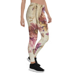 Mother's Day Gift, Mother's Day Leggings Vintage Pink Roses on Wood Women's Leggings