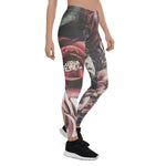 Mother's Day Gift, Mother's Day Leggings Vintage Roses Bouquet Flower Women's Leggings