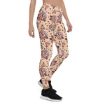 Mother's Day Gift, Mother's Day Leggings Vintage Roses, Diamonds and Skulls Women's Leggings