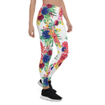 Mother's Day Gift, Mother's Day Leggings watercolor boho chic Flowers Women's Leggings