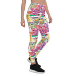 Mother's Day Gift, Mother's Day Leggings Watercolor Rose Floral Botanical Flower Women's Leggings