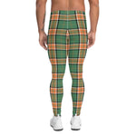 Scotstee Shop Tartan Plaid Men's Leggings Yoga Pants Clan Pollock Hunting Plaid Men Running Leggings