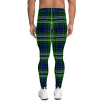 Scotstee Shop Tartan Plaid Men's Leggings Yoga Pants Clan Purves Plaid Men Running Leggings