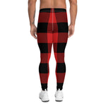 Scotstee Shop Tartan Plaid Men's Leggings Yoga Pants Clan Rob Roy MacGregor Modern Plaid Men Running Leggings