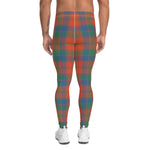 Scotstee Shop Tartan Plaid Men's Leggings Yoga Pants Clan Robertson Ancient Plaid Men Running Leggings