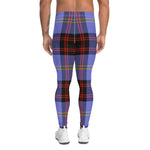 Scotstee Shop Tartan Plaid Men's Leggings Yoga Pants Clan Rutherford Plaid Men Running Leggings