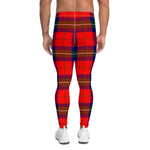 Scotstee Shop Tartan Plaid Men's Leggings Yoga Pants Clan Ruthven Plaid Men Running Leggings