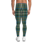 Scotstee Shop Tartan Plaid Men's Leggings Yoga Pants Clan Scott Green Ancient Plaid Men Running Leggings