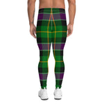 Scotstee Shop Tartan Plaid Men's Leggings Yoga Pants Clan Selkirk Plaid Men Running Leggings