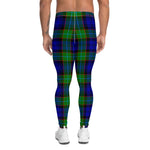 Scotstee Shop Tartan Plaid Men's Leggings Yoga Pants Clan Sempill Plaid Men Running Leggings