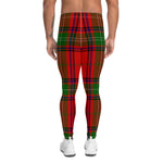 Scotstee Shop Tartan Plaid Men's Leggings Yoga Pants Clan Seton Plaid Men Running Leggings