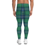 Scotstee Shop Tartan Plaid Men's Leggings Yoga Pants Clan Shaw Ancient Plaid Men Running Leggings