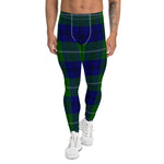 Scotstee Shop Tartan Plaid Men's Leggings Yoga Pants Clan Oliphant Modern Plaid Men Running Leggings
