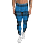 Scotstee Shop Tartan Plaid Men's Leggings Yoga Pants Clan Ramsay Blue Ancient Plaid Men Running Leggings