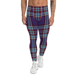 Scotstee Shop Tartan Plaid Men's Leggings Yoga Pants Clan RCAF Plaid Men Running Leggings