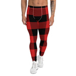 Scotstee Shop Tartan Plaid Men's Leggings Yoga Pants Clan Rob Roy MacGregor Modern Plaid Men Running Leggings
