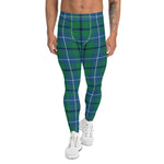 Scotstee Shop Tartan Plaid Men's Leggings Yoga Pants Clan Sandilands Ancient Plaid Men Running Leggings