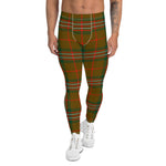 Scotstee Shop Tartan Plaid Men's Leggings Yoga Pants Clan Scott Brown Modern Plaid Men Running Leggings