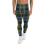 Scotstee Shop Tartan Plaid Men's Leggings Yoga Pants Clan Scott Green Modern Plaid Men Running Leggings