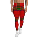Scotstee Shop Tartan Plaid Men's Leggings Yoga Pants Clan Seton Plaid Men Running Leggings
