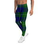 Scotstee Shop Tartan Plaid Men's Leggings Yoga Pants Clan Oliphant Modern Plaid Men Running Leggings
