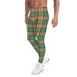 Scotstee Shop Tartan Plaid Men's Leggings Yoga Pants Clan Pollock Hunting Plaid Men Running Leggings
