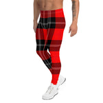 Scotstee Shop Tartan Plaid Men's Leggings Yoga Pants Clan Ramsay Modern Plaid Men Running Leggings