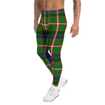 Scotstee Shop Tartan Plaid Men's Leggings Yoga Pants Clan Reid Green Plaid Men Running Leggings